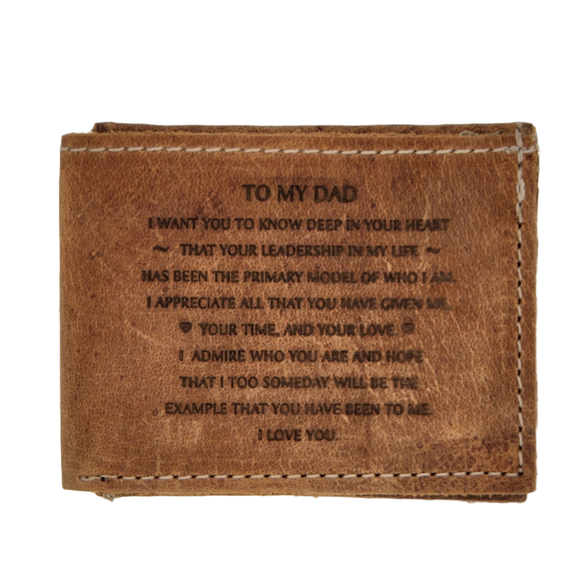Laser Engraved Bifold Wallet With ID - Discover Holmes County Ohio