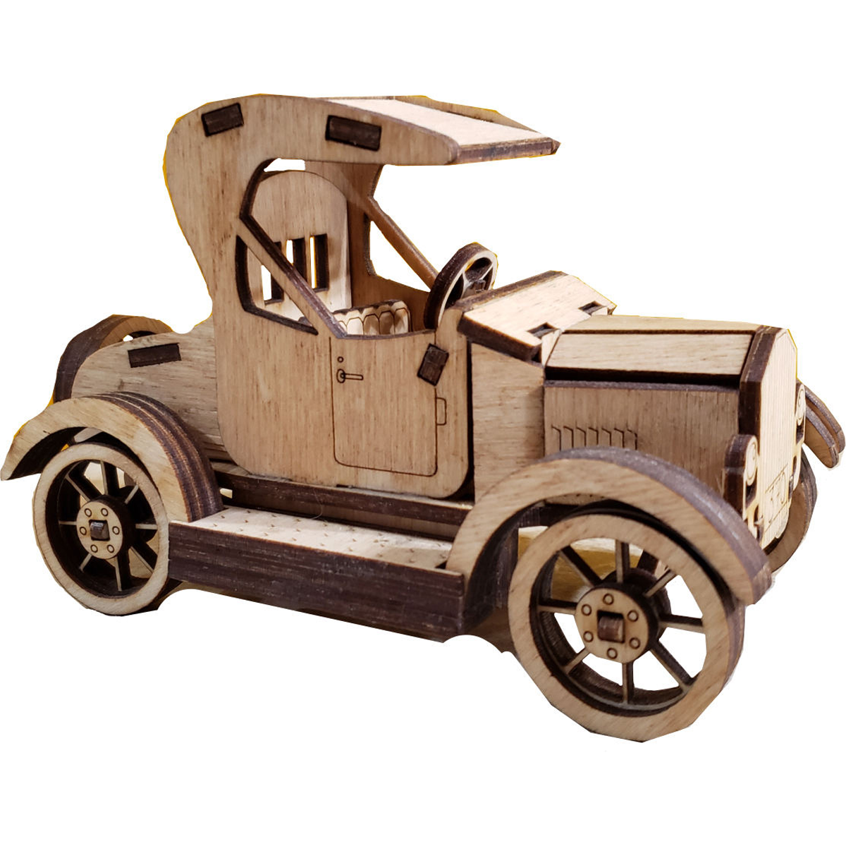 wood model car
