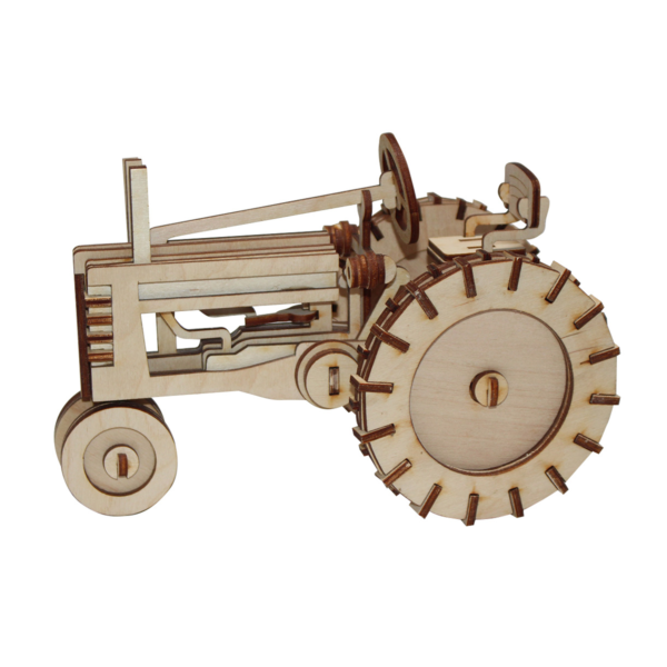 antique tractor wood model kit