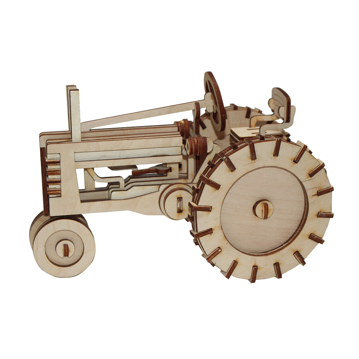 antique tractor wood model kit