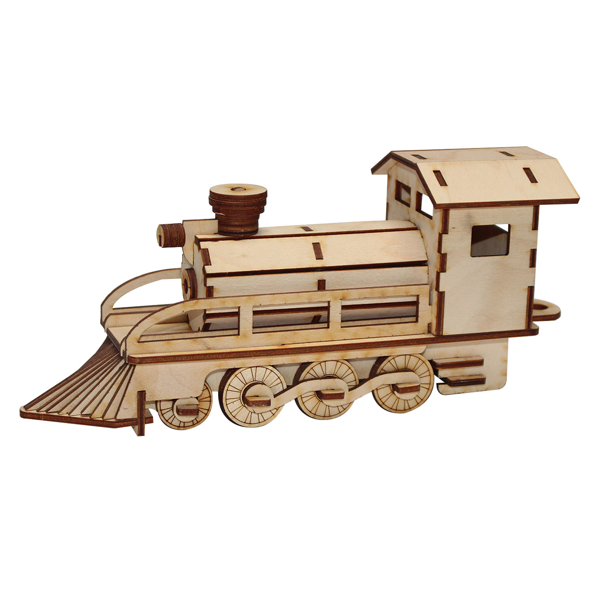 Steam Train Wood Model Kit