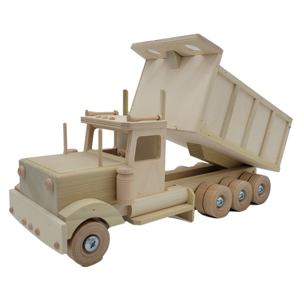wood dump truck toy